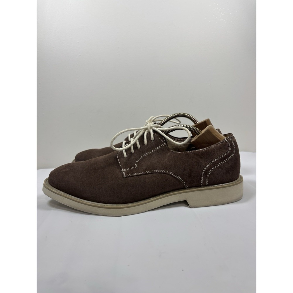 Florsheim Mens 11 M Highland Plan Toe Brown Suede Casual Comfort Shoes Oxfords - Picture 4 of 12